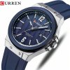 Classic Blue Stainless Steel Watch