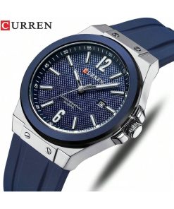 Classic Blue Stainless Steel Watch