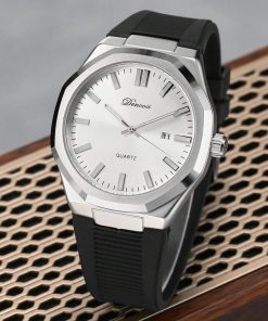 Minimalist Silver Quartz Watch